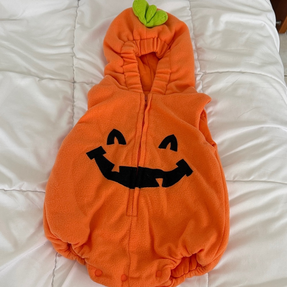 Orange Pumpkin Kids Costume